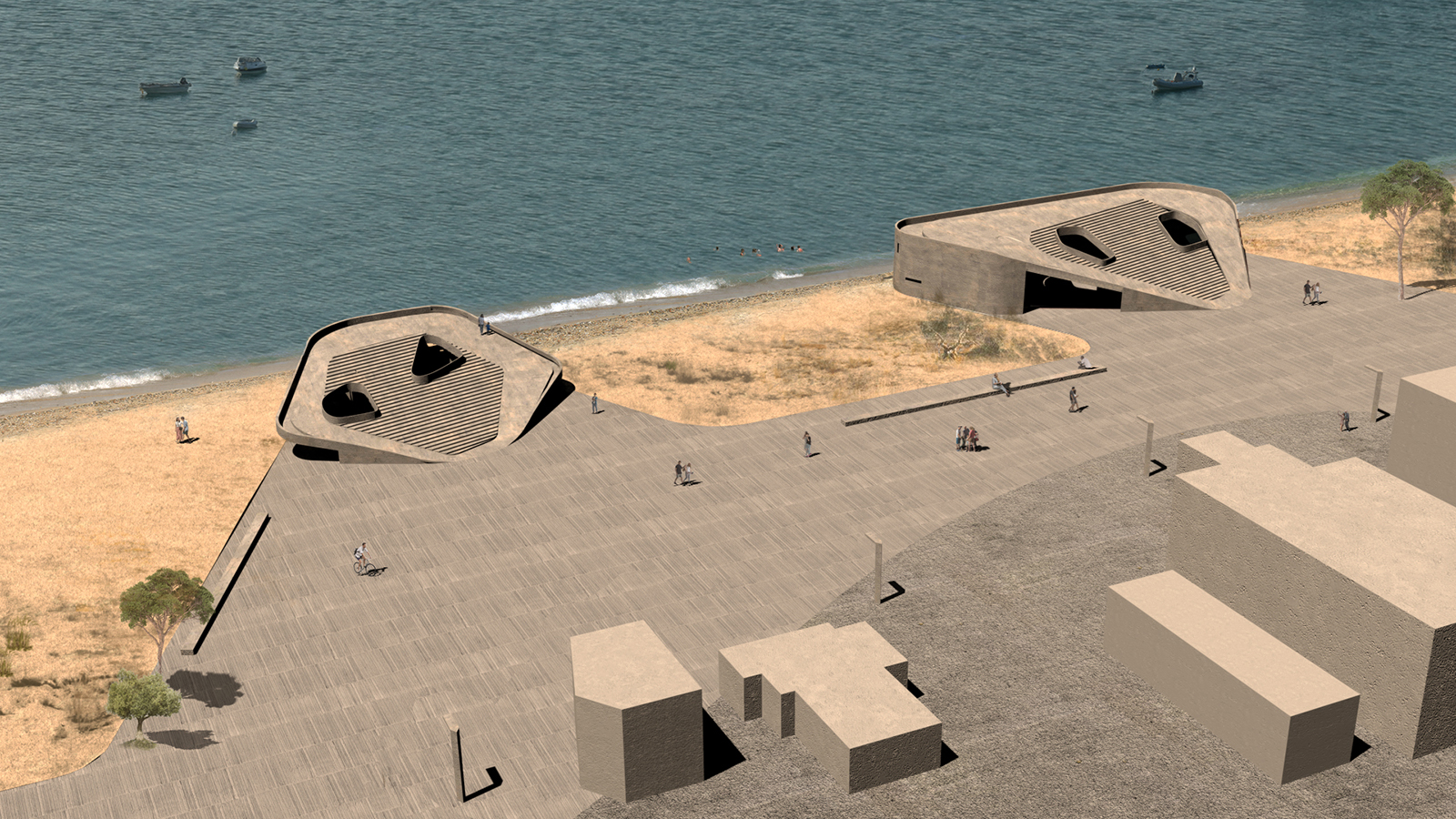 Archisearch Seafront Dialogue: Urban Windows on the Sand of Thessaloniki | Master's thesis by Magda Meimaridou