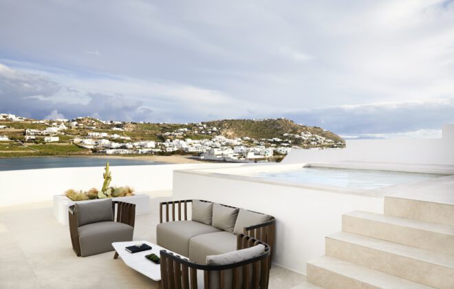 Aeonic Suites and Spa Accommodation in Mykonos, Greece | Stones and Walls