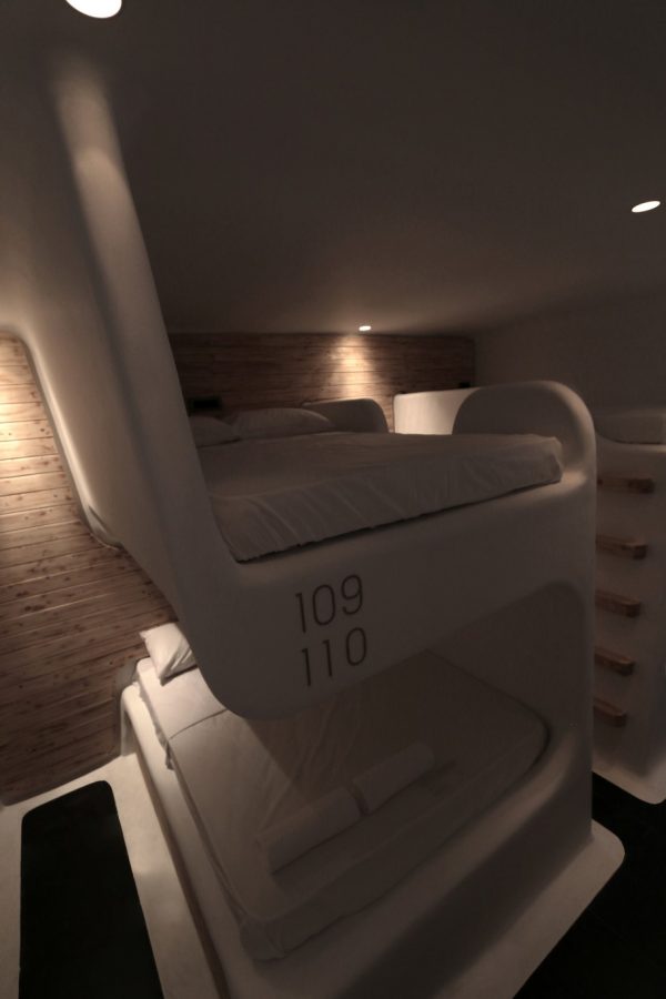 My Cocoon, boutique hoste, Mykonos, Greece, Japanese capsules, Cycladic aesthetic, Omniview Design