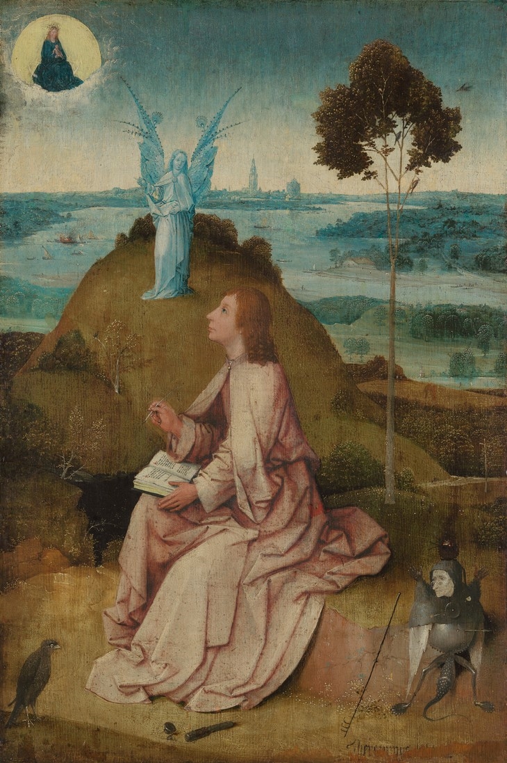 Archisearch - Jheronimus Bosch, Saint John on Patmos, ca. 1490-95, Berlin, Staatlichen Museen zu Berlin, Gemäldegalerie. Photo Rik Klein Gotink and image processing Robert G. Erdmann for the Bosch Research and Conservation Project.