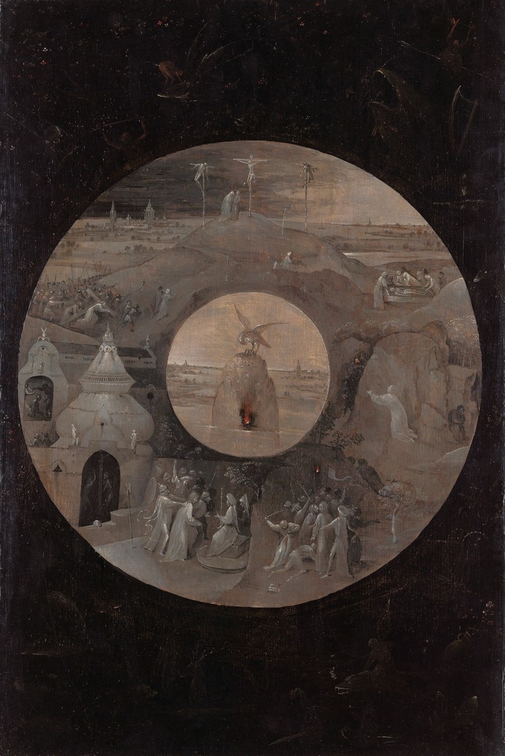 Archisearch - Hieronymus Bosch Saint John on Patmos – Passion Scenes c. 1490–95 Berlin, Staatliche Museen zu Berlin, Gemäldegalerie