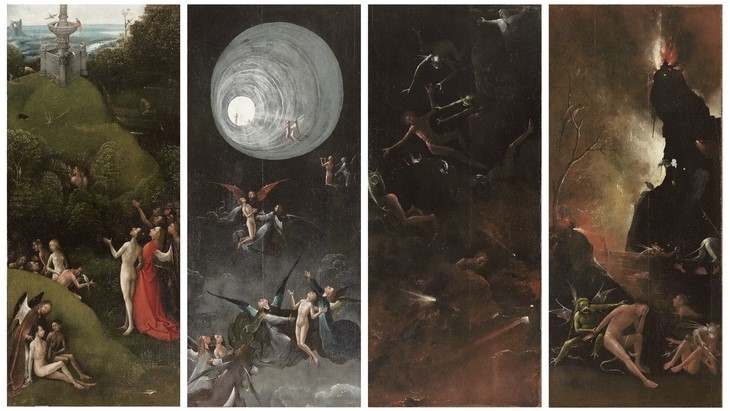 Archisearch - Hieronymus Bosch Visions of the Hereafter, c. 1505–15 The Way to Heaven: The Garden of Eden The Way to Heaven: The Ascent of the Blessed The Way to Hell: The Fall of the Damned The Way to Hell: The River to Hell Venice, Museo di Palazzo Grimani