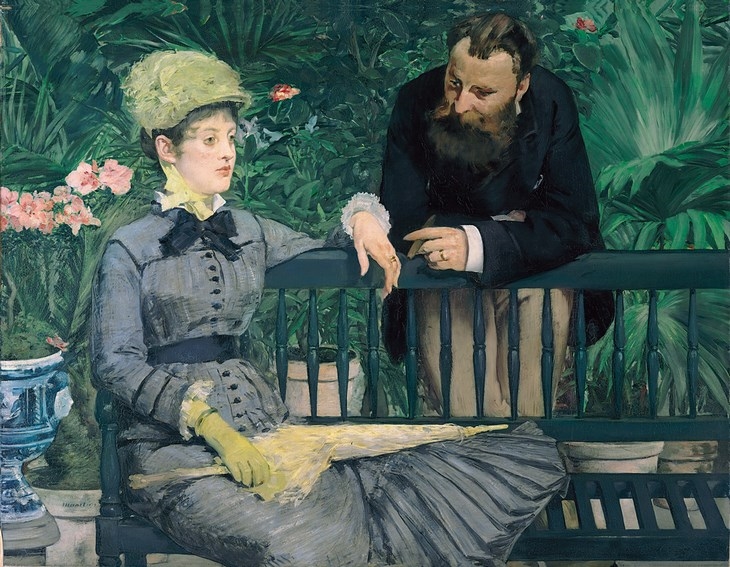 Archisearch - Edouard Manet / In the Conservatory, 1878/79 / Oil on canvas, 115 x 150 cm / (c) bpk / Staatliche Museen zu Berlin, Nationalgalerie / Jörg P. Anders