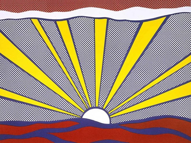 Pop For The People Roy Lichtenstein In L A Archisearch   Sunrise 1965 Lichtenstein Press Images 660x494 